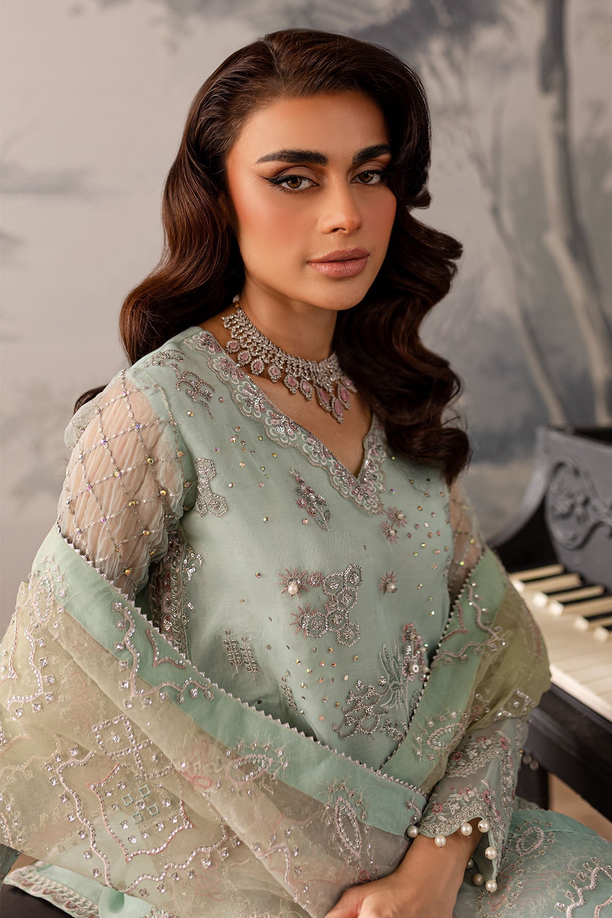 Nureh | Elanora Formals 24| NEL-57 - Ladies Clothes - Maria Faisal