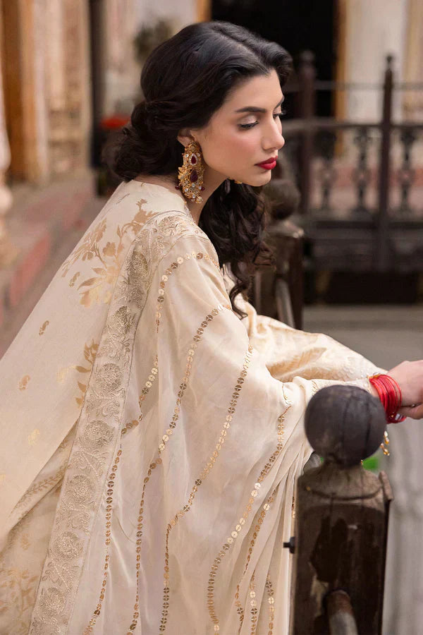 Nureh | Jacquard Lawn | Alif - Ladies Clothes - Maria Faisal