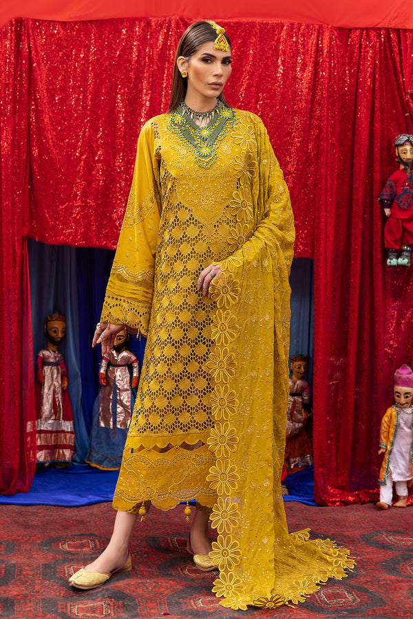 Nureh | Mela Luxury Lawn | NDS-100 - Ladies Clothes - Maria Faisal