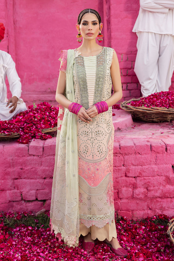 Nureh | Mela Luxury Lawn | NDS-103 - Ladies Clothes - Maria Faisal