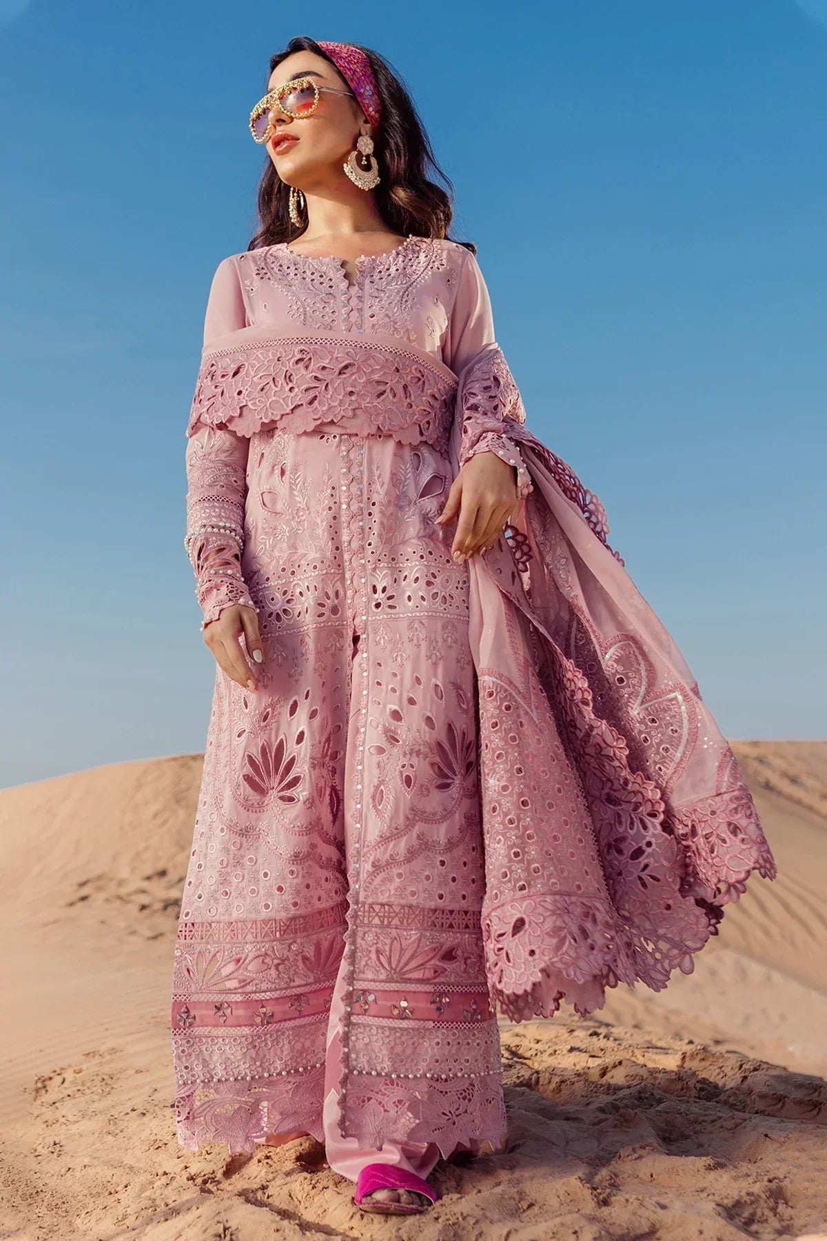 Nureh | Sehra Swiss Voil Lawn | CARNIVAL - NE-73 - Ladies Clothes - Maria Faisal