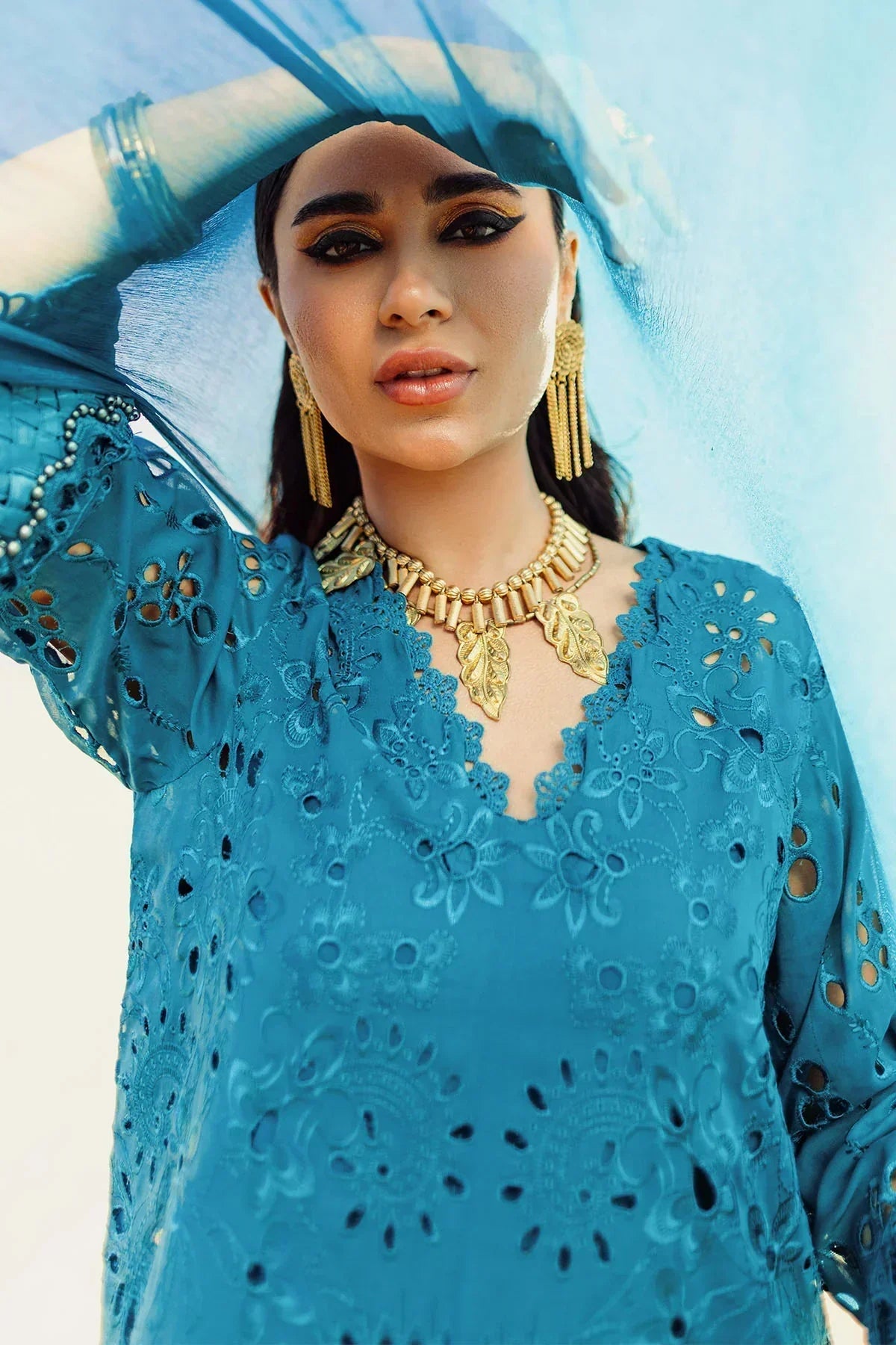Nureh | Sehra Swiss Voil Lawn | BOSCO - NE-78 - Ladies Clothes - Maria Faisal