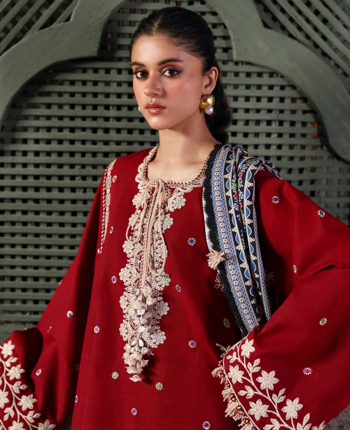 Orlena – authentic Pakistani dress from the Amaris Luxury Shawl 25 collection for women in the UK