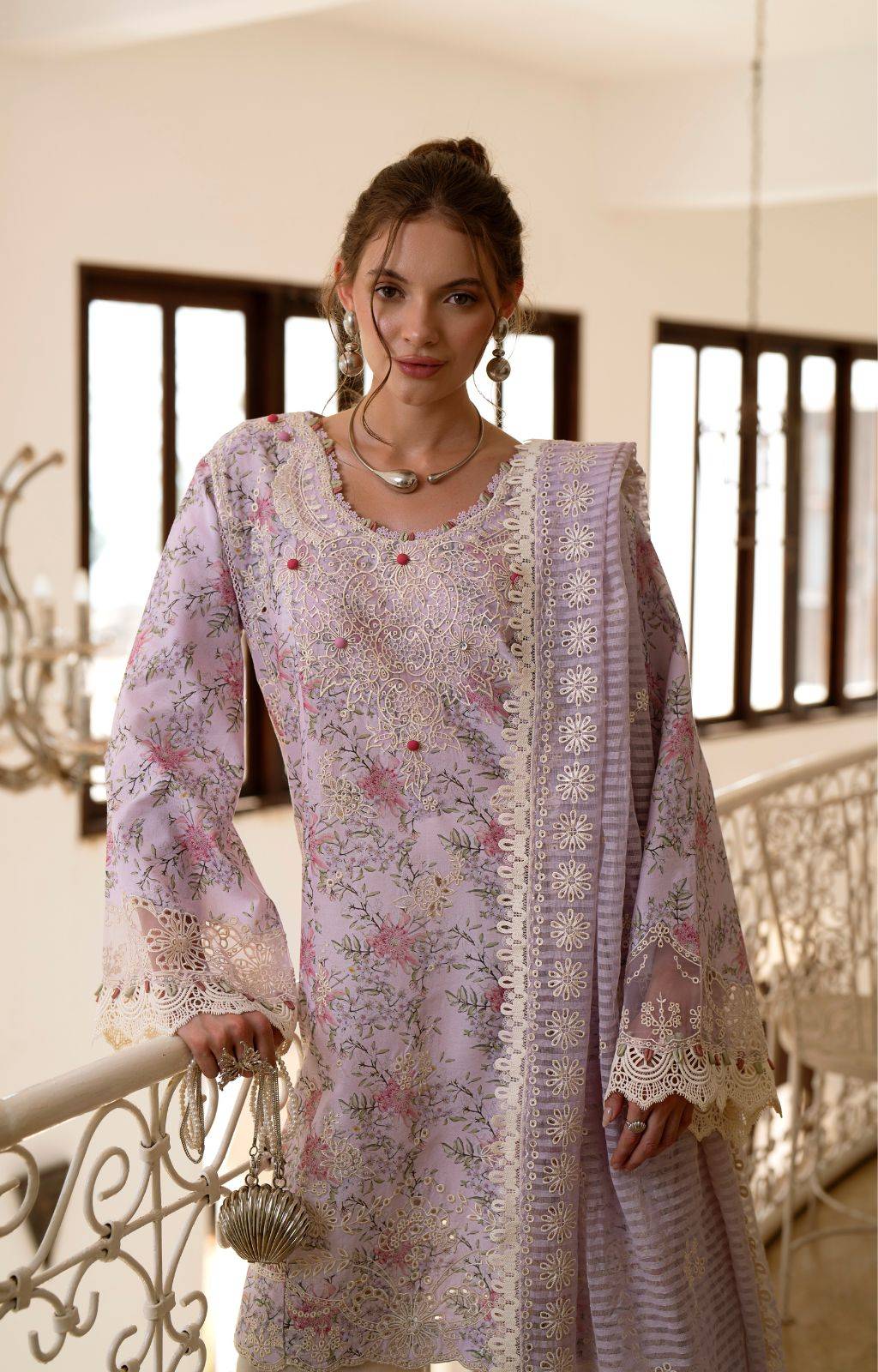 AJR Couture | Printakari Lawn 25 | Pearl by Maria Faisal - Registered Vendor of : AJR Couture - type : Ladies Clothes - 100% original wedding dresses