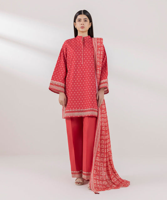 Sapphire | Intermix 2024 | Cambric Suit S-36 - Designer Dress with Intricate embroidery and embellishments. Shop elegent wedding dress at Maria Faisal.