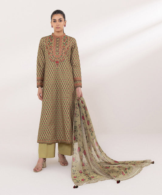 Sapphire | Intermix 2024 | Cambric Suit S-05 - Designer Dress with Intricate embroidery and embellishments. Shop elegent wedding dress at Maria Faisal.