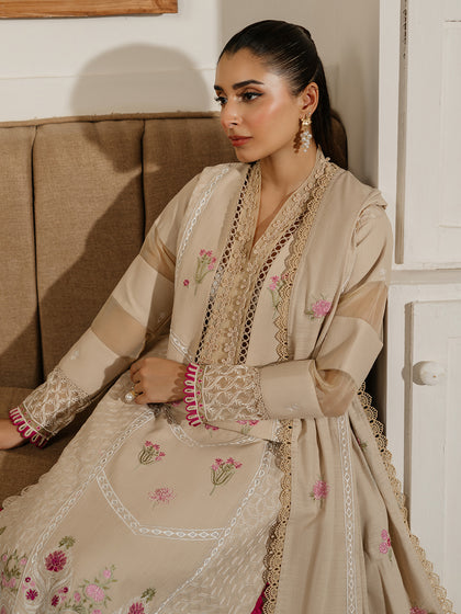 Parishay | Mira Winter |  DU-07 - Designer Dress with Intricate embroidery and embellishments. Shop elegent wedding dress at Maria Faisal.