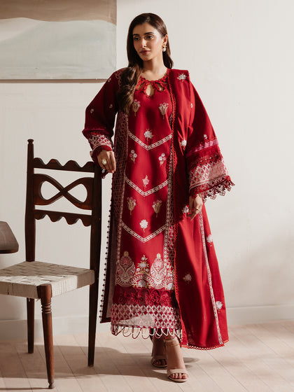 Parishay | Mira Winter |  DU-08 - Designer Dress with Intricate embroidery and embellishments. Shop elegent wedding dress at Maria Faisal.