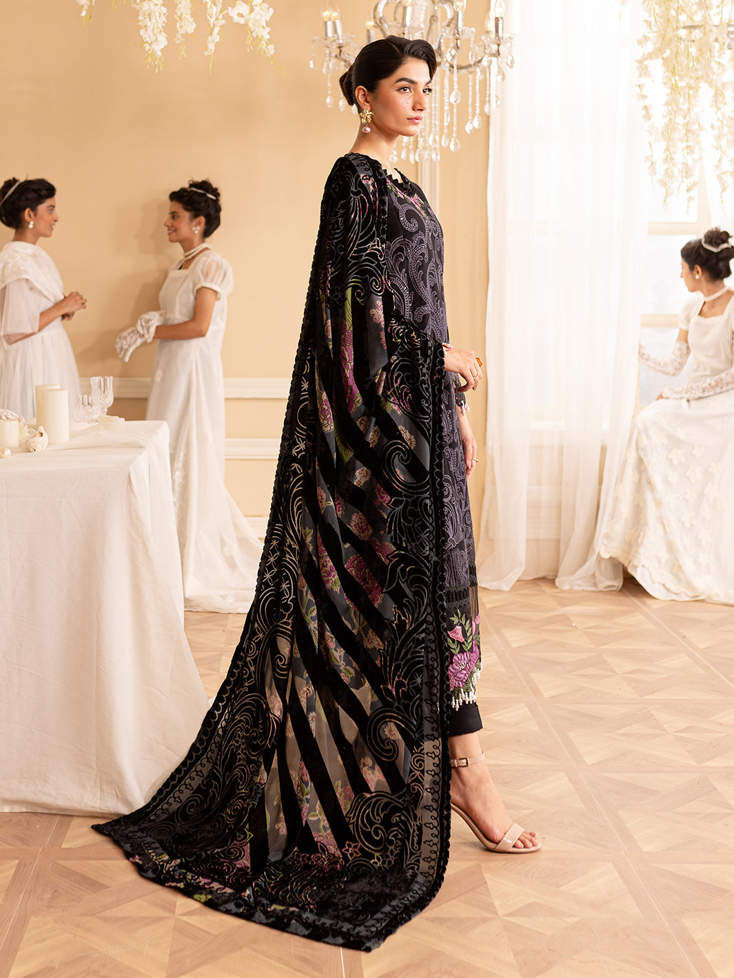 Parishay | Panache Winter | PN-04 - Designer Dress with Intricate embroidery and embellishments. Shop elegent wedding dress at Maria Faisal.
