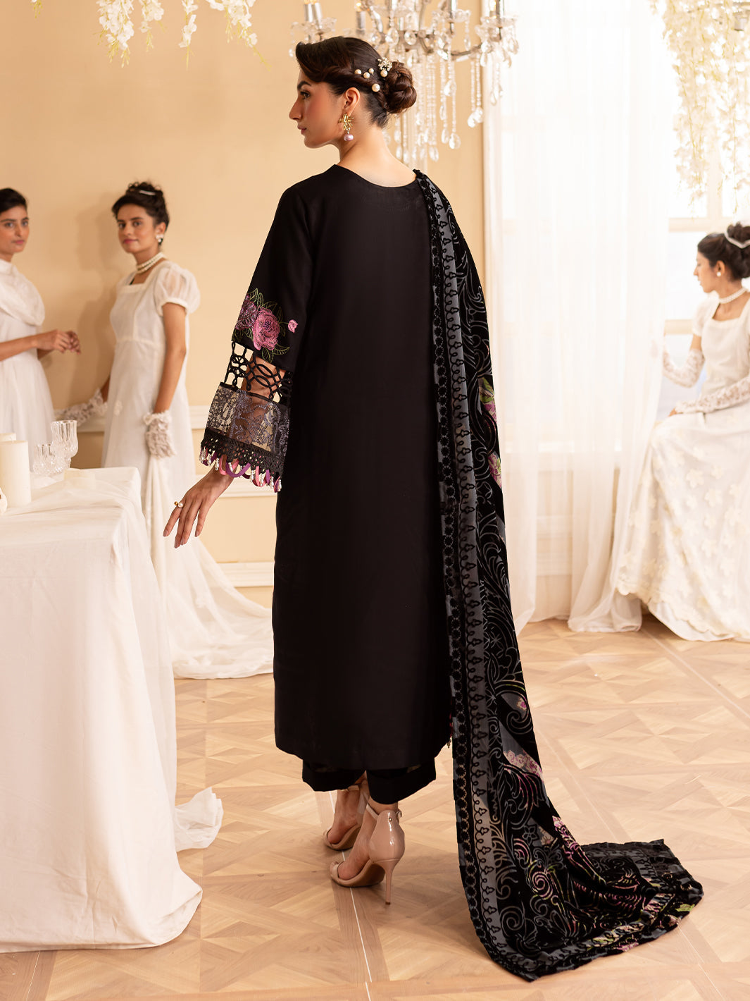 Parishay | Panache Winter | PN-04 - Designer Dress with Intricate embroidery and embellishments. Shop elegent wedding dress at Maria Faisal.
