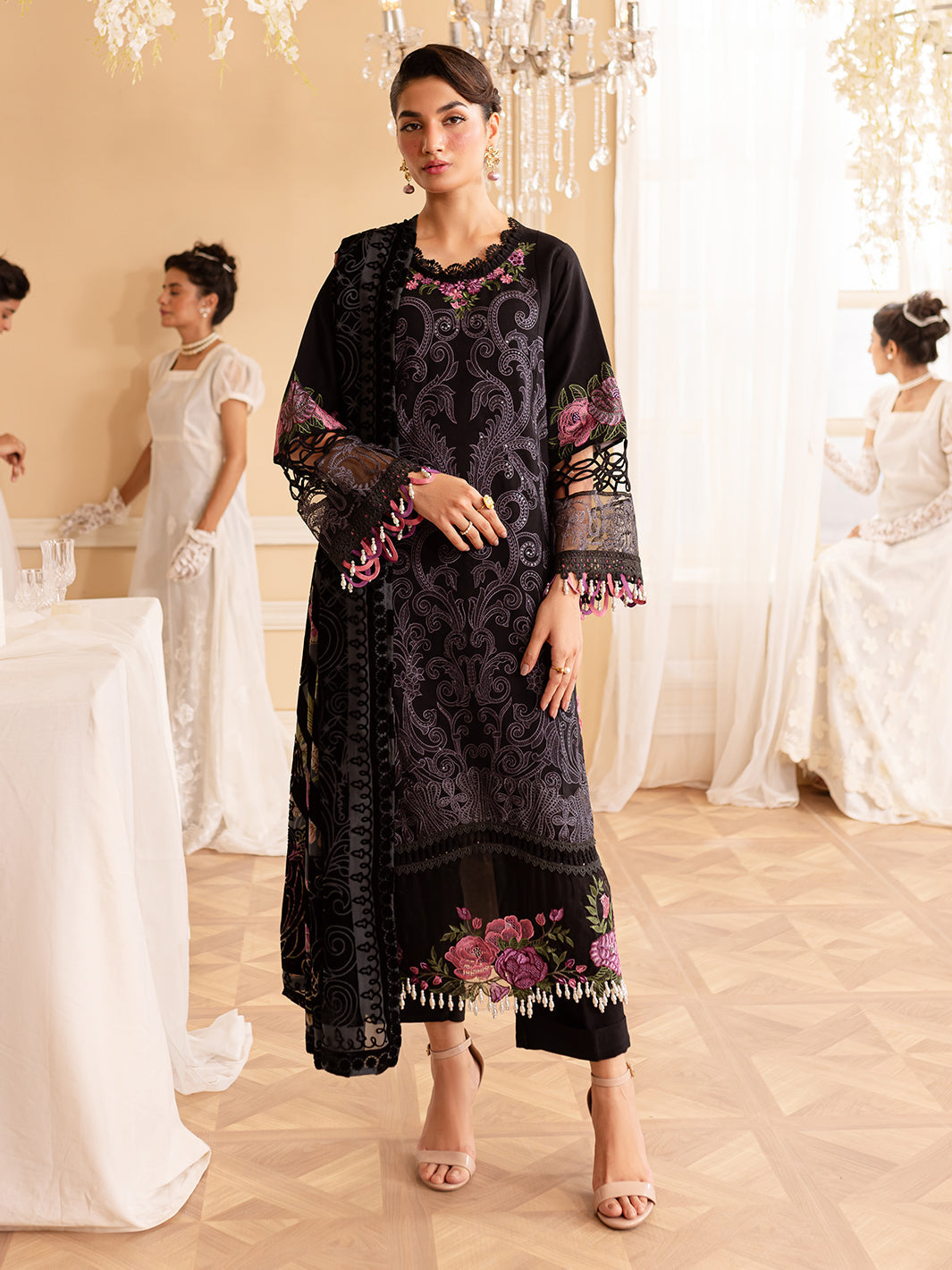 Parishay | Panache Winter | PN-04 - Designer Dress with Intricate embroidery and embellishments. Shop elegent wedding dress at Maria Faisal.