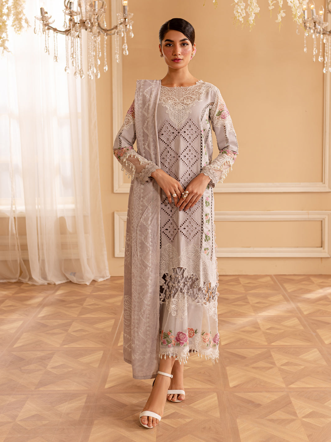 Parishay | Panache Winter | PN-05 - Designer Dress with Intricate embroidery and embellishments. Shop elegent wedding dress at Maria Faisal.