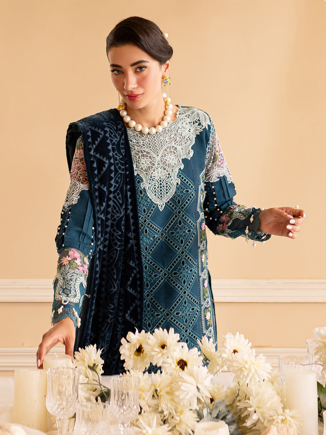Parishay | Panache Winter | PN-06 - Designer Dress with Intricate embroidery and embellishments. Shop elegent wedding dress at Maria Faisal.