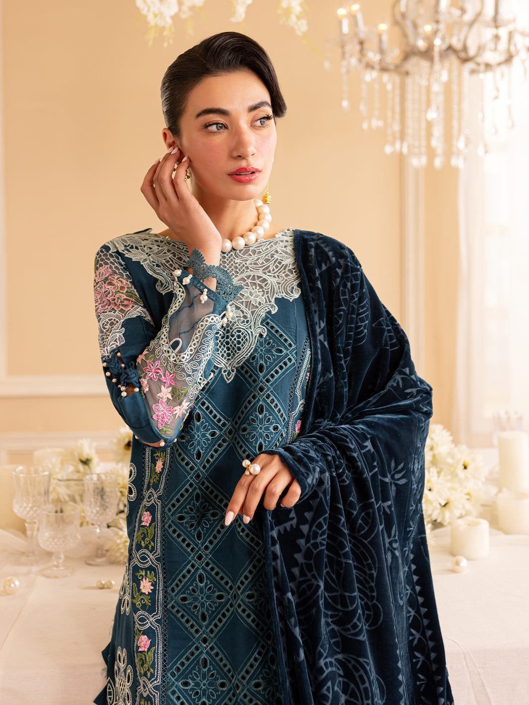 Parishay | Panache Winter | PN-06 - Designer Dress with Intricate embroidery and embellishments. Shop elegent wedding dress at Maria Faisal.