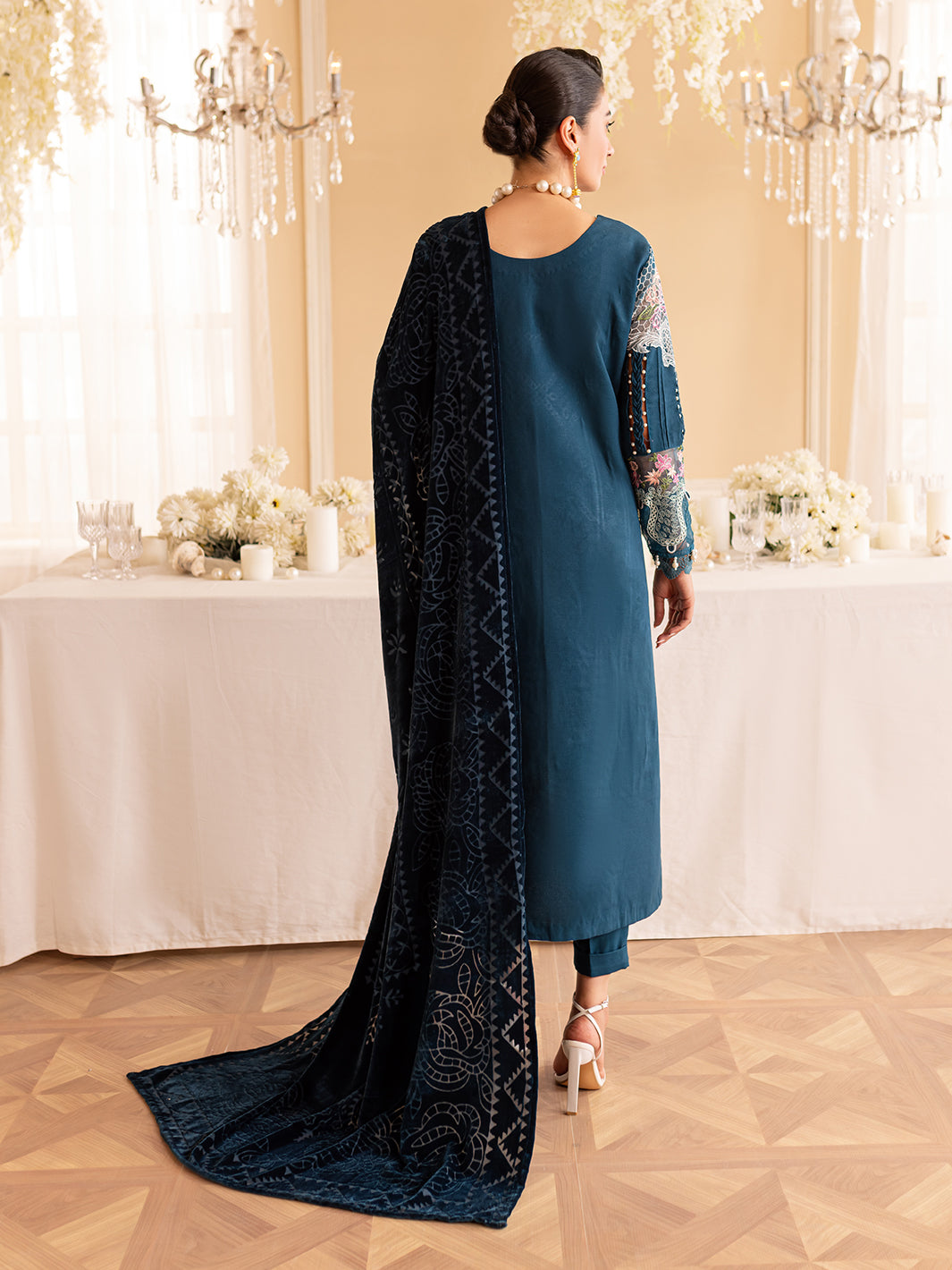 Parishay | Panache Winter | PN-06 - Designer Dress with Intricate embroidery and embellishments. Shop elegent wedding dress at Maria Faisal.