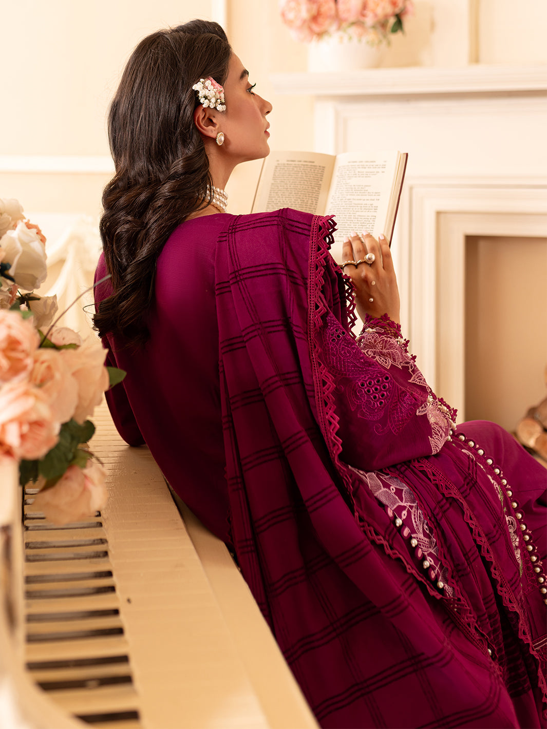 Parishay | Panache Winter | PN-07 - Designer Dress with Intricate embroidery and embellishments. Shop elegent wedding dress at Maria Faisal.