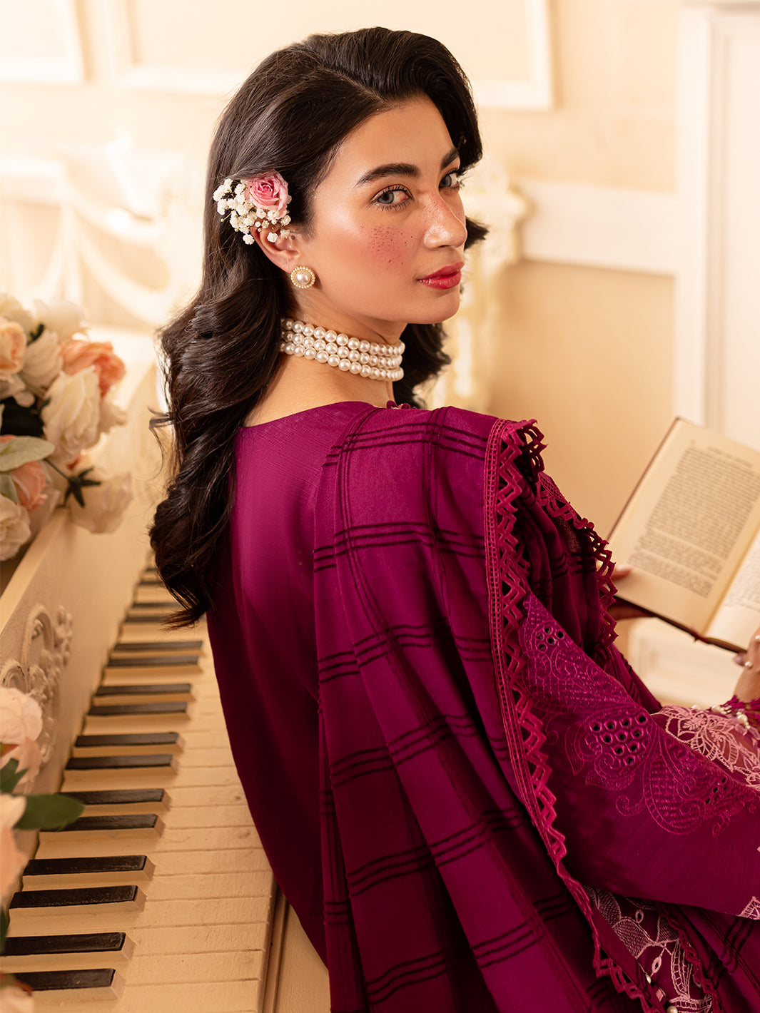 Parishay | Panache Winter | PN-07 - Designer Dress with Intricate embroidery and embellishments. Shop elegent wedding dress at Maria Faisal.
