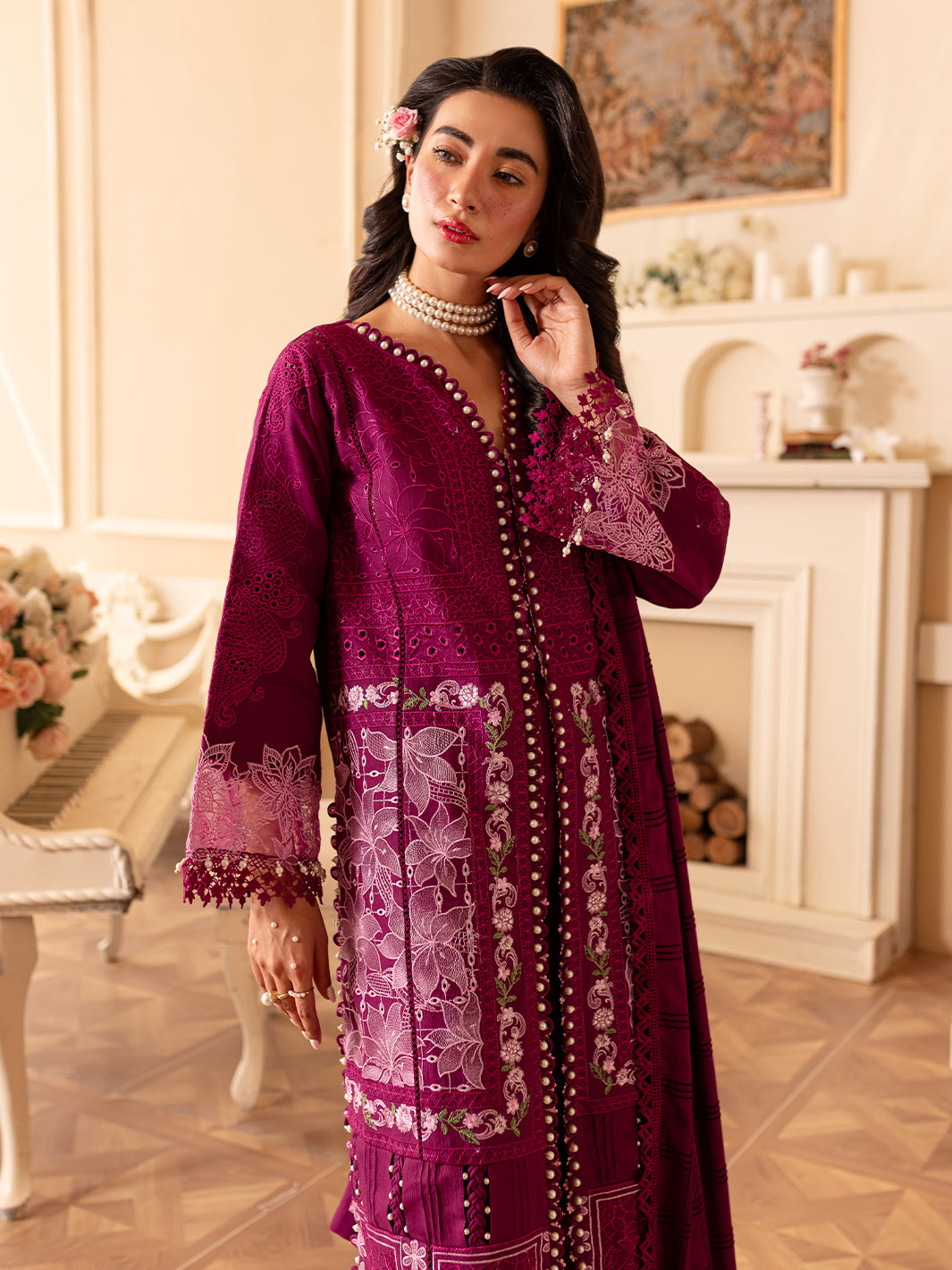 Parishay | Panache Winter | PN-07 - Designer Dress with Intricate embroidery and embellishments. Shop elegent wedding dress at Maria Faisal.