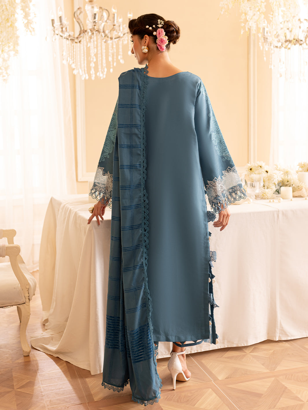 Parishay | Panache Winter | PN-08 - Designer Dress with Intricate embroidery and embellishments. Shop elegent wedding dress at Maria Faisal.