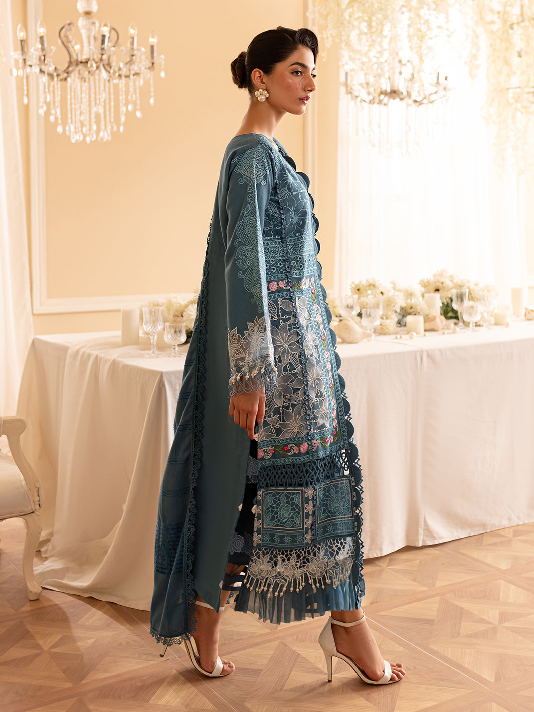 Parishay | Panache Winter | PN-08 - Designer Dress with Intricate embroidery and embellishments. Shop elegent wedding dress at Maria Faisal.