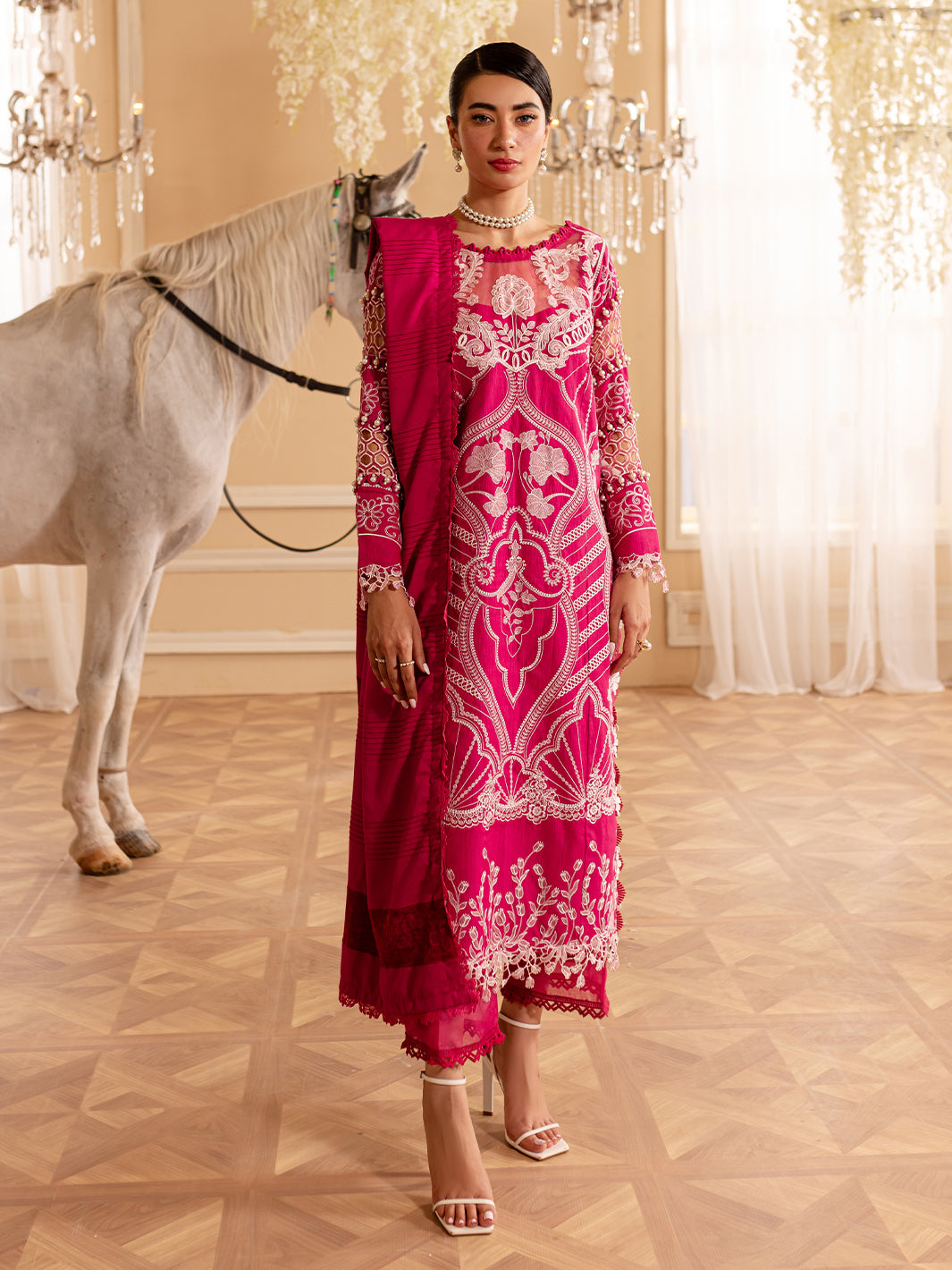 Parishay | Panache Winter | PN-09 - Designer Dress with Intricate embroidery and embellishments. Shop elegent wedding dress at Maria Faisal.