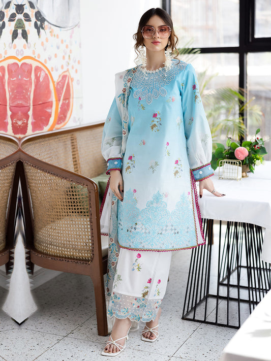 Mahnur | After Hours Luxury Lawn 25 | Pastel Pop by Maria Faisal - Registered Vendor of : Mahnur - type : Ladies Clothes - 100% original wedding dresses