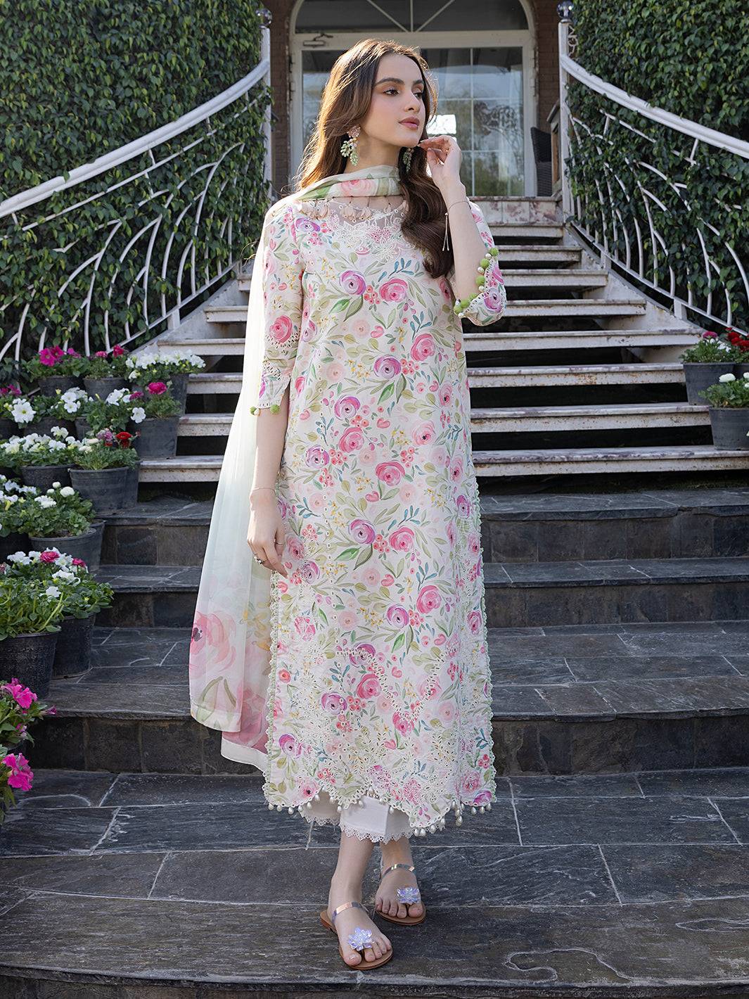 Izel | Oh Spring Lawn 25 | PETAL by Maria Faisal - Registered Vendor of : Izel - type : Ladies Clothes - 100% original wedding dresses