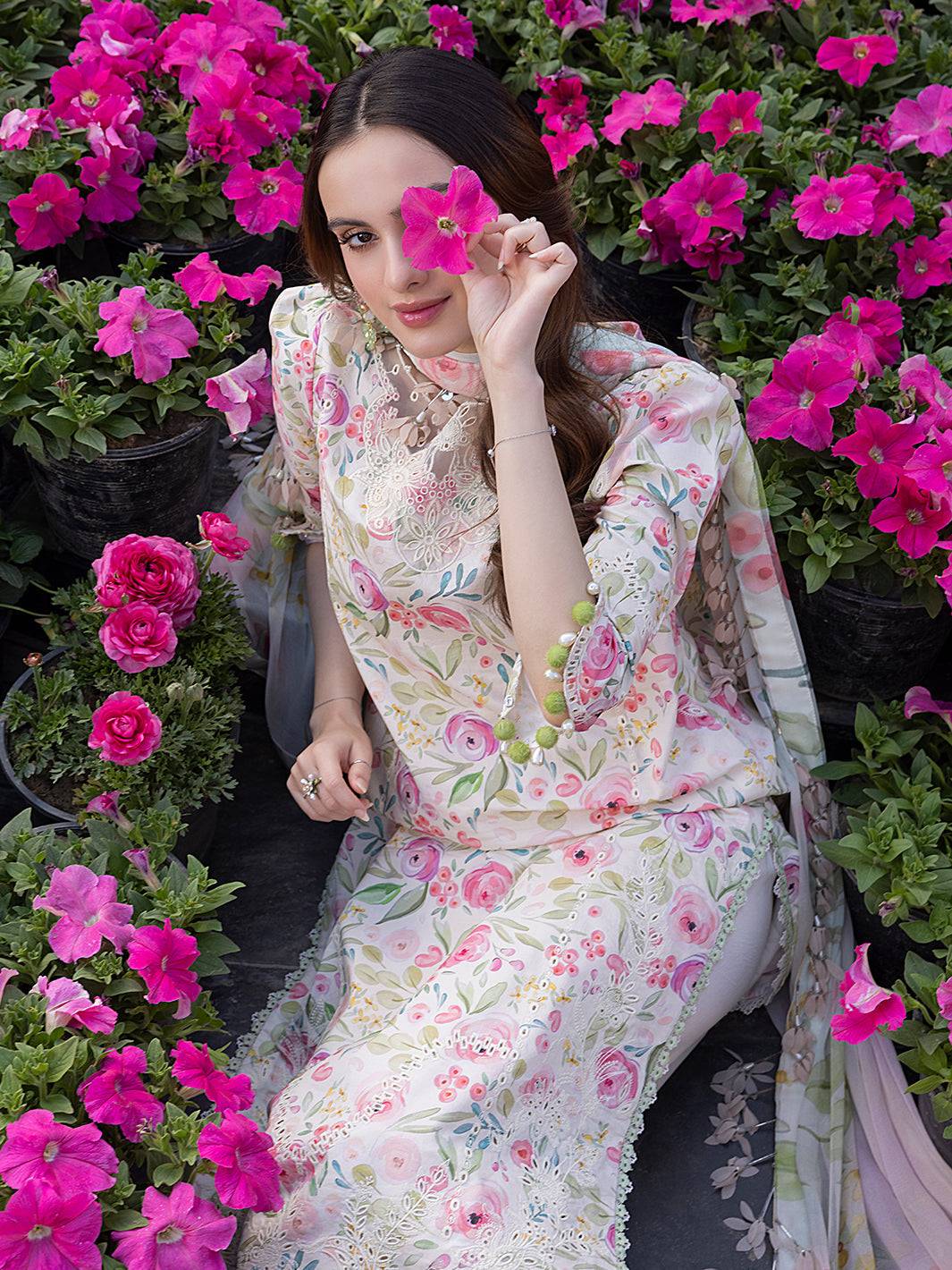 Izel | Oh Spring Lawn 25 | PETAL by Maria Faisal - Registered Vendor of : Izel - type : Ladies Clothes - 100% original wedding dresses