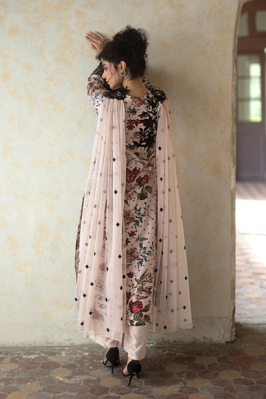Zainab Chottani | Summer Edition 26 | Powder Serene - Formal Dress - available at Maria Faisal in UK and USA.