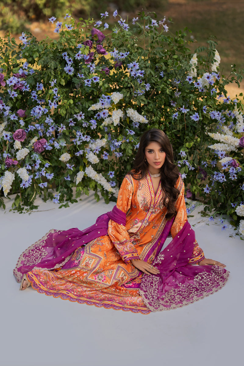 Qalamkar | Luxe Silk |  UA-03 ALMA - Ladies Clothes - Maria Faisal