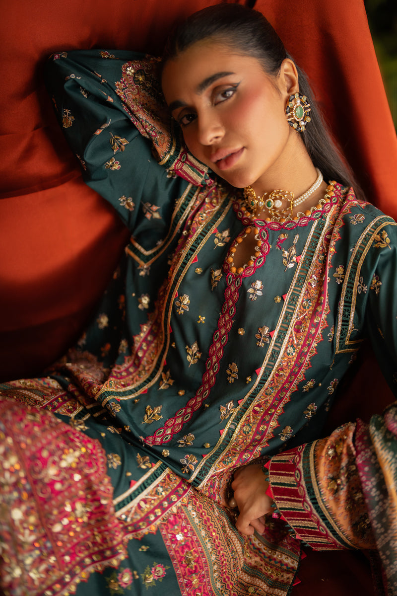 Qalamkar | Luxe Silk |  UA-02 NINA - Ladies Clothes - Maria Faisal