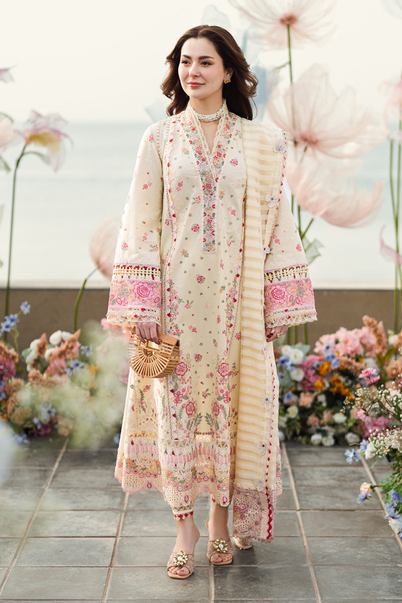 Qalamkar | Sahil Luxury Lawn | FK-14 SCARLETT - Ladies Clothes 