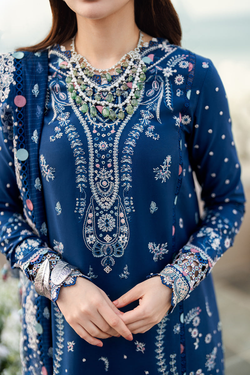 Qalamkar | Sahil Luxury Lawn | FK-05 AURORA - Ladies Clothes 