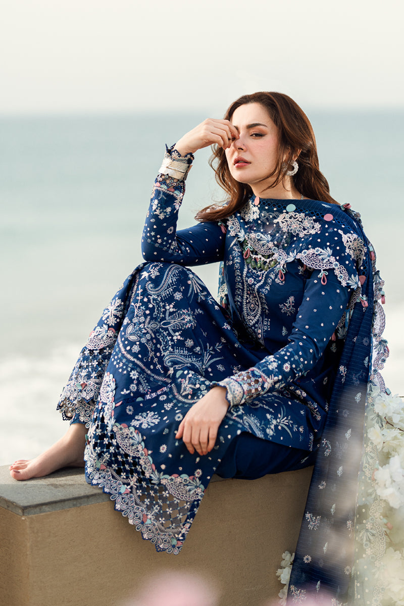 Qalamkar | Sahil Luxury Lawn | FK-05 AURORA - Ladies Clothes 