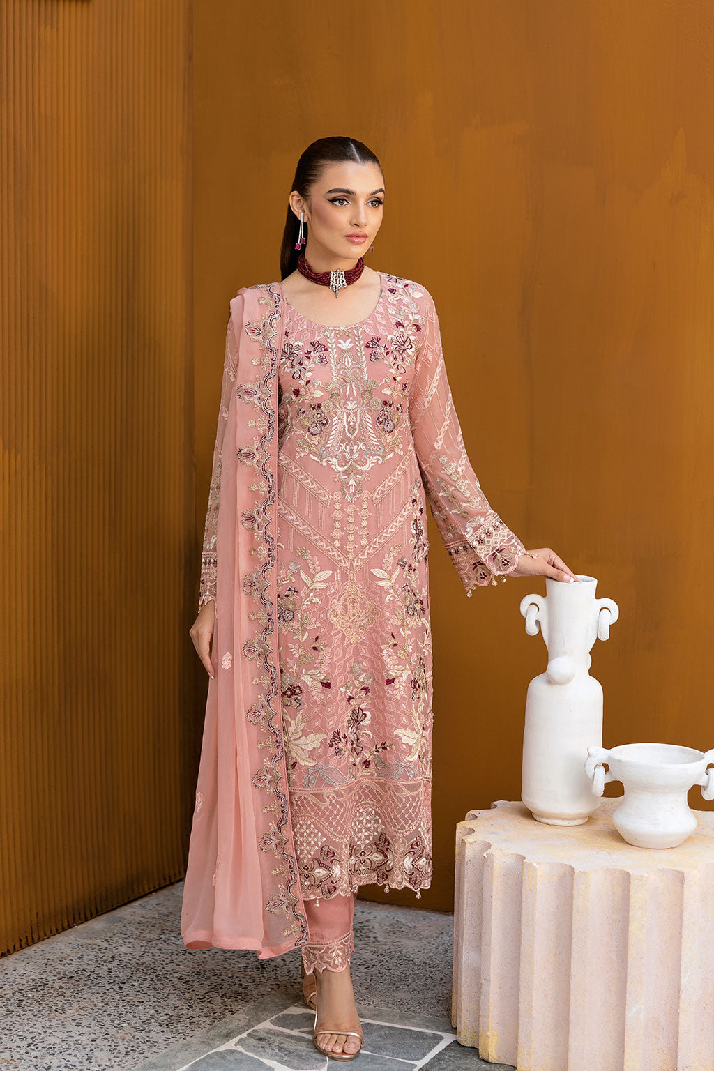 Ramsha | Chevron Chiffon Collection | A-1005 - Ladies Clothes 