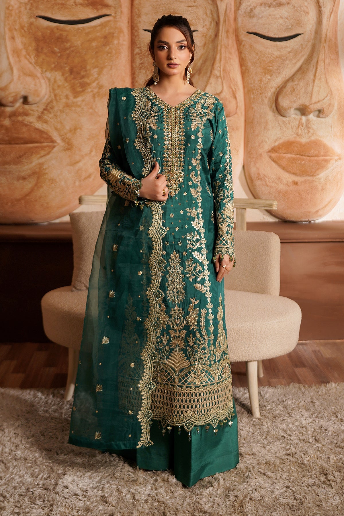 Maryams | Bekhudi Formals | Meherbano B-2002 - Formal Dress - available at Maria Faisal in UK and USA.