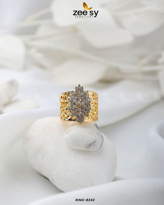 Floral Ring-8243 - Rings 