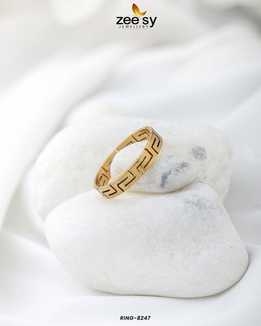 Maze Pattern Ring-8247 - Rings 