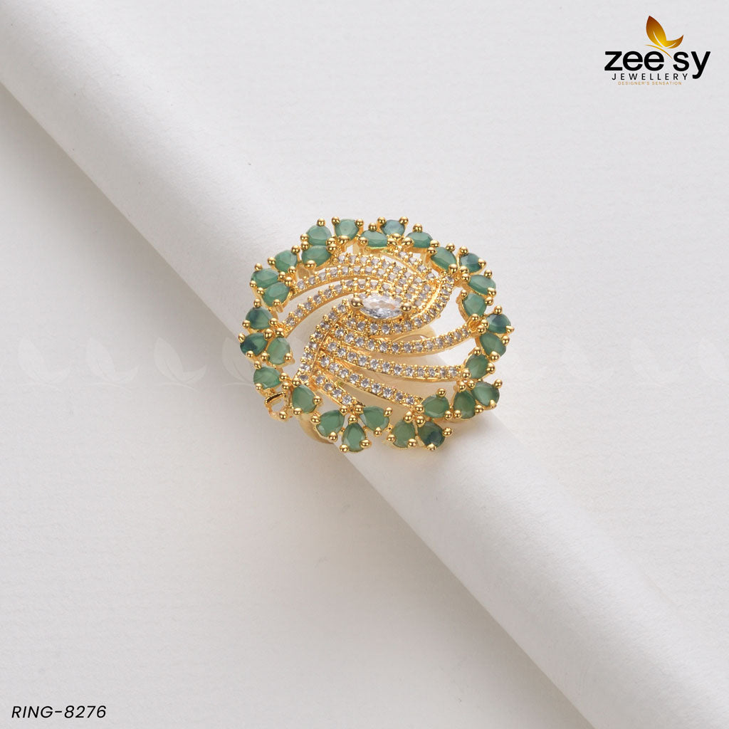 Rhinestone Ring-8276 - Rings 