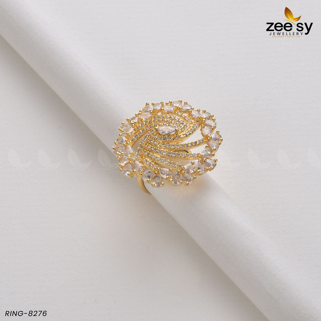 Rhinestone Ring-8276 - Rings 