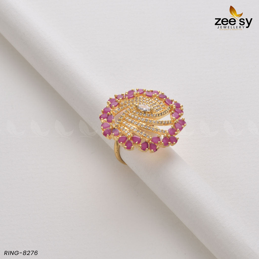 Rhinestone Ring-8276 - Rings 