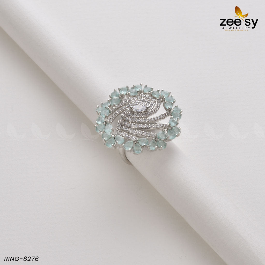 Rhinestone Ring-8276 - Rings 