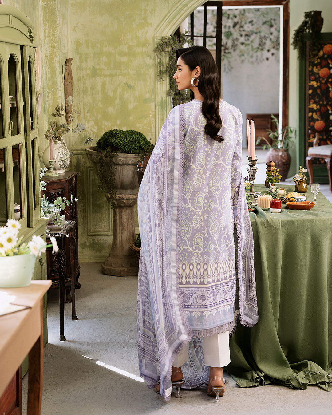 Roheenaz | Flora Printed Lawn | Lumina - Ladies Clothes 