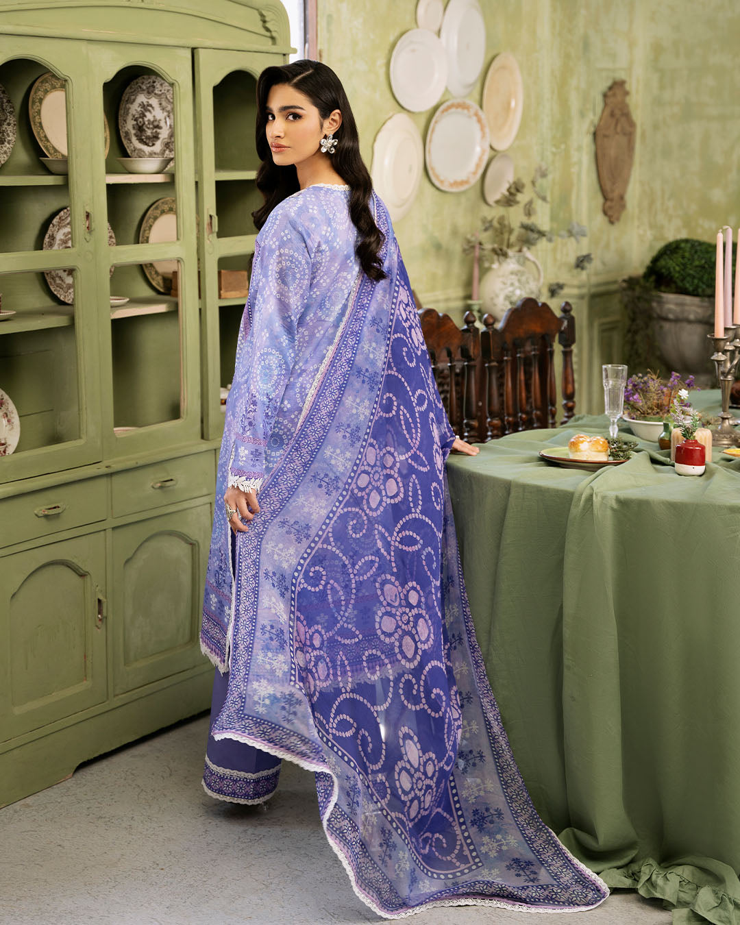 Roheenaz | Flora Printed Lawn | Celestia - Ladies Clothes 