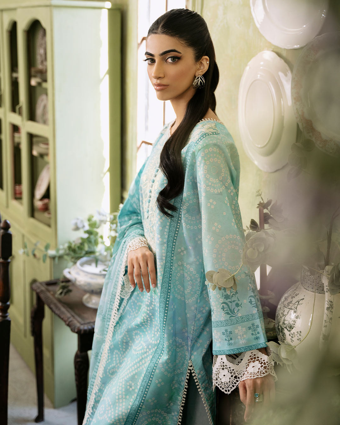 Roheenaz | Flora Printed Lawn | Mirage - Ladies Clothes 