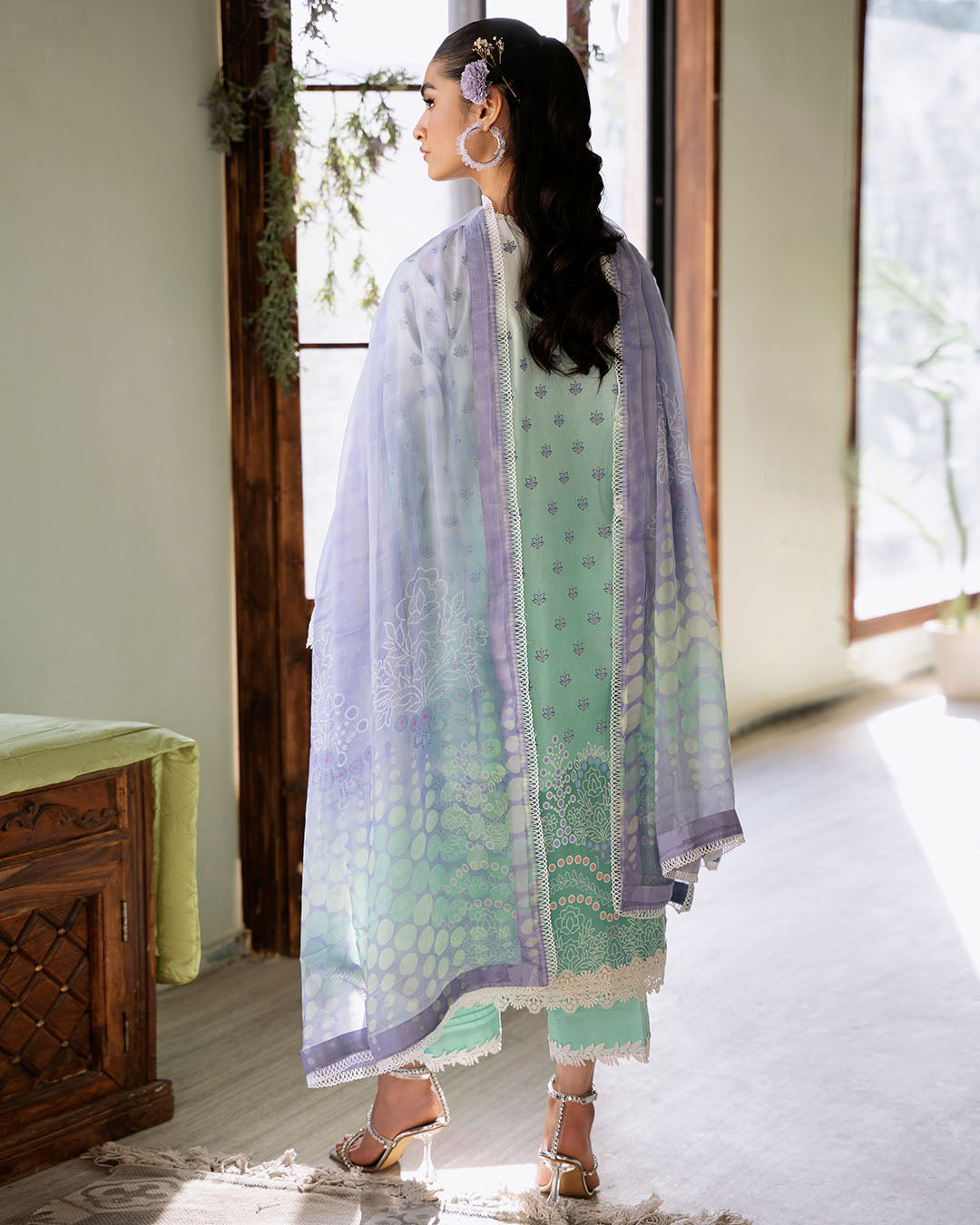 Roheenaz | Flora Printed Lawn | Elysium - Ladies Clothes 