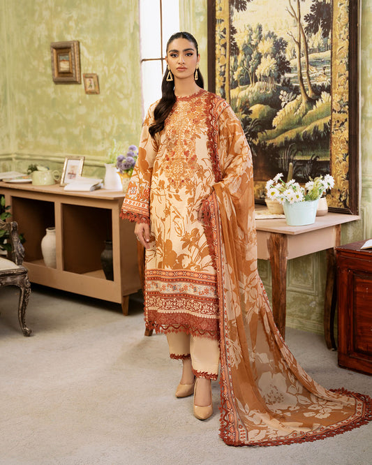 Roheenaz | Flora Printed Lawn | Harmonia - Ladies Clothes 