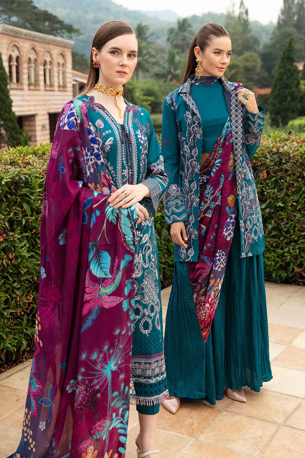 Ramsha | Andaz Collection | SEA BLUE - Ladies Clothes - Maria Faisal