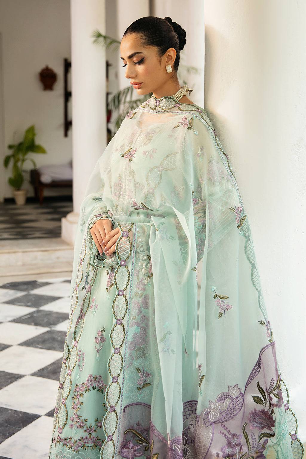 Ramsha | Dastak Luxury Chiffon Collection | Q-102 by Maria Faisal - Registered Vendor of : Ramsha - type : Ladies Clothes - 100% original wedding dresses