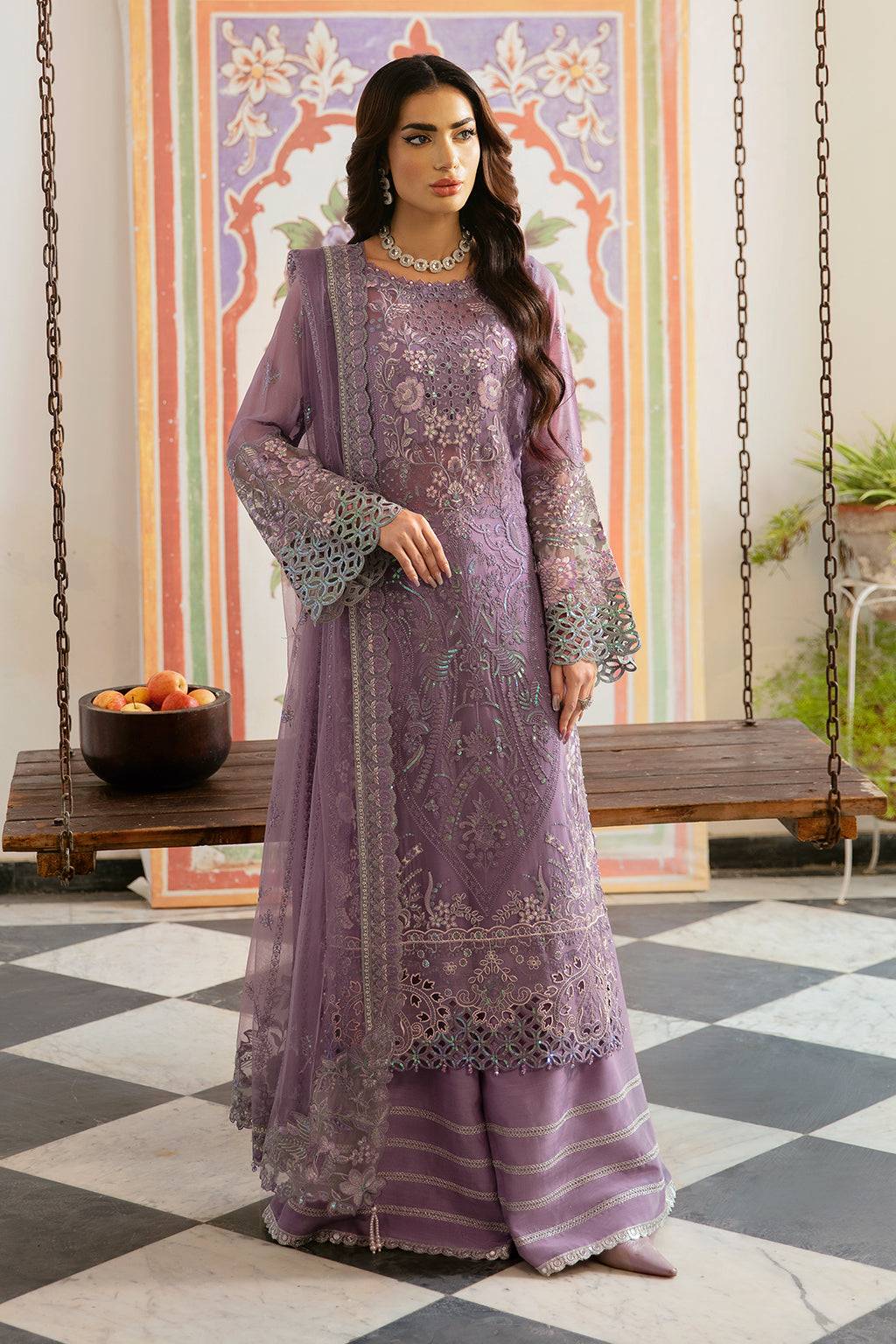 Ramsha | Dastak Luxury Chiffon Collection | Q-108 by Maria Faisal - Registered Vendor of : Ramsha - type : Ladies Clothes - 100% original wedding dresses